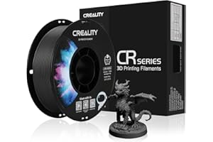 Creality ABS Filament 1.75 mm, Official 3D Printer Filament ABS No-Tangling, Strong Bonding and Overhang Performance Dimensional Accuracy +/-0.03mm, 1kg(2.2lbs)/Spool (Black)