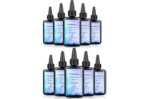 FRENSHION UV Resin-10X100g Upgrade I Minute Quick Cure! Colle UV époxy transparente de Type dur durcissement UV colle de résine activée par la lumière du soleil pour la fabrication de bijoux