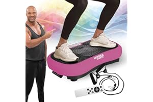 Miweba Sports Fitness 2D Plaque vibrante MV100 | Garantie de 3 Ans - 250 Watts - 3 Zones de Vibrations - Aide Perte de Poids - Brûleur de Graisse - Machine vibrante de Sport - Sport Maison