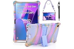KATUMO Coque pour Lenovo Tab M10 Plus 10.6 Pouces 3e Génération TB125 2022 avec Porte-Crayon Protection Housse Silicone pour Tablette M10+ 3rd gen Étui Pochette avec Stylus Pen Bandoulière pour M10+