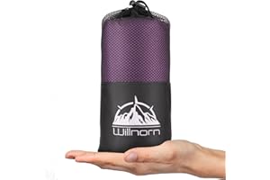 WILLNORN Sleeping Bag Liner - Soft & Lightweight Travel Sheet for Adults, 220x95cm - Portable & Easy Care, Ideal for Backpacking, Camping, Hotels, and Summer Trips