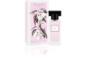 Ted Baker Floret Polly EDT, nuty głowy brzoskwiniowej i mandarynki z nutami tła jaśminu i wiciokrzewu, Szklana butelka, perfumy Polly, 30ml
