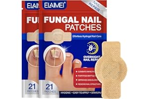 DUODUORENER Fungal Nail Treatment Patches, 21PCS Toenail Repair Treatment Pads, Extra Strong 8-Hour Repair Pads for Toenail Fungus, Ingrown Nail Relief & Damaged Nail Recovery, Antifungal Nail Treatment (2)