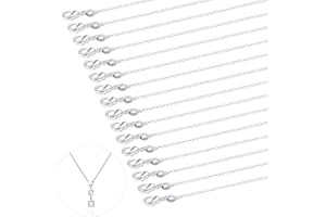 QttvbTna 26 Stück 45cm 925 Versilberte Kette für Schmuckherstellung, Kreuz Schlangenketten DIY Kette Bulk Versilberte Kette Charms, für DIY Schmuckherstellung Schmuck Basteln Herstellung