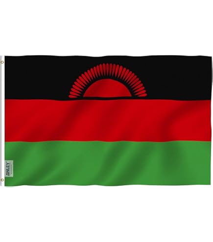 ANLEY Fly Breeze Sambia Flagge 3x5 Fuß – Kräftige Farben, UV-beständig & Wetterfest, Perfekt Für Garten, Balkon & Events
