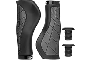 Txeouse Manopole Mtb,Coprimanubri Ergonomici per Biciclette,Design Dell'anello di Bloccaggio in Alluminio un Comfort Antiscivolo,per 22,2 mm da Biciclette,Bicicletta Elettrica