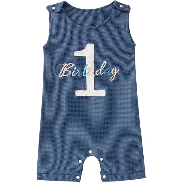 Kleinkind Baby Jungen 1. Geburtstag Outfit Tiere Druck Latzhose Sommer Ärmellos Overall