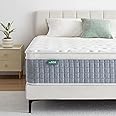 SZSL Double Mattress, 4FT6 9-Zone Memory Foam Pocket Sprung Hybrid Mattress, Medium Firm Orthopaedic Mattress with Skin-Friendly Cover, 135x190x22cm