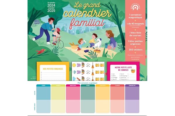 Le grand calendrier familial 2024-2025