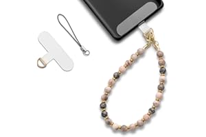 MORSUNBELA Bracelet Telephone Chaîne de Téléphone Portable, Bijoux de Telephone Lanière de Téléphone Perlée Chaine Telephone Portable, Chaîne de Téléphone Portable Perles