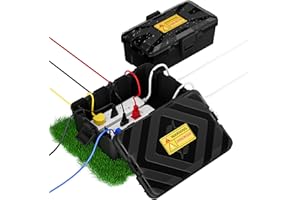 Boite Etanche Electrique Exterieur, Apritsce 2 Pièces IP54 Boitier Etanche Electrique Exterieur, Extérieur Boite Multiprise, Boite Electrique Etanche Exterieur pour Multiprise, Lumières de Noël