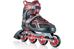 2pm Sports Torinx Green Black Boys Adjustable Inline Skates, Fun Roller Blades for Kids, Beginner Roller Skates for Girls, Men and Ladies