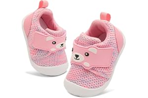 JOINFREE Baby Walking Shoes Wide Toddler Boys Girls Infant Sneakers Breathable Barefoot Slip On Tennis Crib Shoes