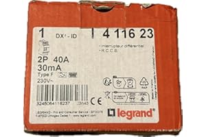 LEGRAND Interrupteur différentiel 2P 230V~ 40A type F 30mA - 2 modules