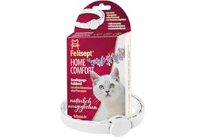 Felisept Home Comfort Collare Calmante Per Gatti - Con erba gatta naturale senza feromoni gatto - tranquillanti gatto - Riduce Il Comportamento Indesiderato e L'Irrequietezza In Casa E In Viaggio
