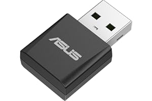 ASUS USB-BE92 Nano - Adaptador USB Nano WiFi 7 BE6500 tribanda, Banda de 6 GHz, Compatible con 4096-QAM, Plug and Play, Compatible con Windows 10 y 11