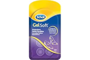 DR. SCHOLL'S Scholl GelSoft Protections en Gel, Points Sensibles - Semelles Confort pour Chaussures Femme à Talons, Points de Pression et Frottements, Ultra Fines et Discrètes, Pour Protection Ciblée et Durable
