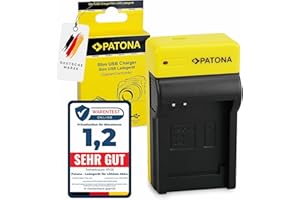 PATONA Slim Chargeur pour NB-4L / NB-5L Batteries Compatible avec Canon Ixus i7 Zoom 40 50 70 120is 220HS Powershot TX1 SD200 SD300 SD960 SD1100