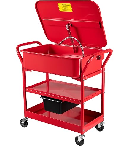 Fontaine De Lavage Kroftools 150L - Nettoyage Et Dégraissage Pièces Mécaniques - Pour Garage Et Atelier