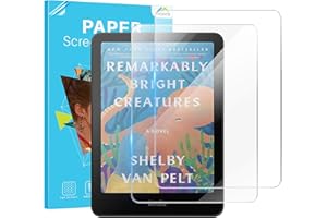 MoKo 2 Pack Glass Screen Protector for 7'' Kindle Paperwhite 12th Generation 2024 and Kindle Colorsoft 2024 & 2025, Anti-Bubble & Scratch 9H Hardness HD Clear Tempered Glass Screen Film