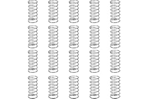 GUNGY Compression Spring Stainless Steel Spring Compression Springs 10 mm Wire Diameter 0.4 mm Outer Diameter 5 mm Length 10 mm Maximum Spring Force 0.2 kg Pack of 20