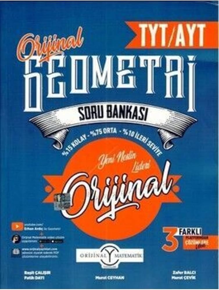 YKS TYT AYT Geometri Orijinal Soru Bankası