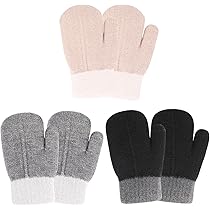 Guanti Invernali Bambini In Lana E Pile - Termici, Touchscreen, Antiscivolo, Per Ragazzi E Ragazze - Foto 2