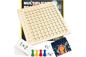 YUNHENTONG Tablas de Multiplicar Niños, Juego Tablas de Multiplicar Montessori Madera Escuela Primaria, 2 en 1 Juego para Aprender las Tablas de Multiplicar, para Niños Juegos de Aprendizaje Contar Temprano