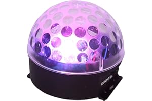 Ibiza ASTRO-BAT Projecteur à effets LED avec Batterie rechargeable Noir