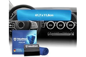 VALUESHIELD Folia ochronna na wyświetlacz zapobiegająca pozostawianiu odcisków palców matowa pasuje do Mercedes klasy B W247 2018-2025: prędkościomierz i infotainment ekran dotykowy 10,25" + 10,25", nawigacja