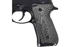Guuun Beretta 92/96 Full Size G10 Grips,Beretta 92 FS, m9, 92a1, 96a1, 92 INOX Grips, in fit and Slim Down The Beretta Grips, Eagle Wings Texture, Brand by
