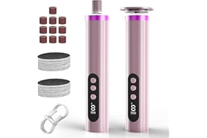Gerbala 2 in 1 Pedicure Elettrico, Calli Piedi Rimozione Ricaricabile, Lima Calli Piedi Elettrico a 9 Velocità Regolabile Pedicure Kit per Pelle Morta e Tacchi Incrinati (Rosa)