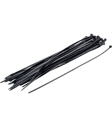 WETEC Kabelbinder – 100 Stück, 280x3,5 Mm, Schwarz, UV-beständig, Zugfestigkeit 180 N, Für Außen- & Innenbereich