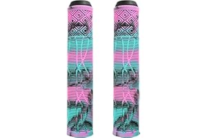 GODNEEI MTB Bike Handlebar Grips, Mixed Colour Handlebar Grips for BMX, 160mm Stunt Scooter Bicycle Grips, MTB Bike Handlebar Accessories, Soft Material Bicycle Grips