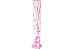 ‎ELOBRA Elobra Floor Lamp Fantasy Children's Room Wooden Lamp Children's Lamp Butterfly Lamp Pink Girls