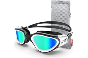 ZIONOR G1 Polarizzati Mirror Occhiali da Nuoto Unisex Adulto Uomo Donna Anti Foglia 100% Anti UV Immersione Occhiali