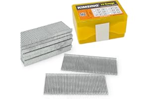 CHINA-TOP SILVER KIMSING ST50 - Clavos de hormigón, calibre 14, 50 mm, galvanizados, 800 piezas/caja, clavos en T para hormigón neumático, pistola de clavos en T de hormigón resistente