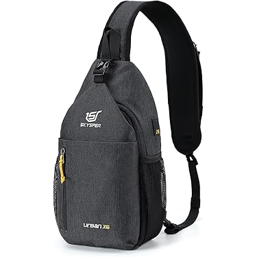HUNTVP Slingtas, kleine crossbodytas voor heren, lichtgewicht