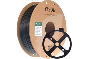 eSUN Filament PLA z Włóknem Węglowym 1,75 mm, Dokładność +/- 0,03 mm, Szpula 1 kg (2,2 LBS) do Drukarki 3D FDM (Czarny)