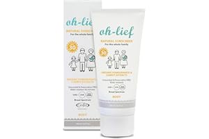OH LIEF Oh-Lief Natural Body Sunscreen for the whole family 100 ml, Certified Natural & Organic, Broad-Spectrum protection UVA/UVB, water resistant, Hypoallergenic, Unscented & Preservative free