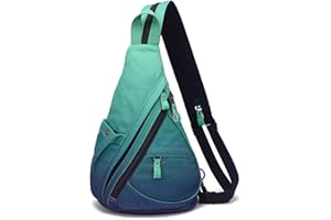 KL928 Canvas Sling Bag Rucksack Damen und Herren – Schulterrucksack Umhängetasche Crossbag Verstellbarem Schultergurt Perfekt für Outdoorsport, Wandern, Radfahren, Bergsteigen, Reisen
