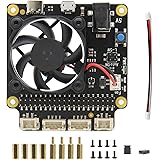 Geekworm Raspberry Pi X735 V2.0 Gestion de Alimentation avec Arrêt Sûr et Auto Fonction De Refroidissement Extension Carte pour Raspberry Pi 3B + (Plus) /3B