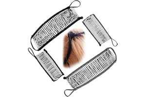 NC Fermagli Pettine Banana Fermaglio Banana Vintage 4 pezzi Pettine Estensibile Clip Fermaglio Capelli Pettine Doppio Elasticizzato Estensibili Porta Coda Cavallo Pettine Capelli Accessori Capelli