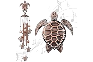 TUHNHGD Wind Chime, Gifts Chimes, Outdoor Decorations Wind Chime, Vintage Commemorative Wind Chimes Gift For Mom And Woman, Copper Decoration Birthday And Valentine Gift (tortoise)