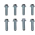 A-Team Performance 4L60e Transmission to LS Engine Bell Housing Bolts Small Engine Car Kit Compatible with GM Parts Automatic and Manual Small Block LS LT LS1 LS2 T56 4L60 551652 Silver Set of 8