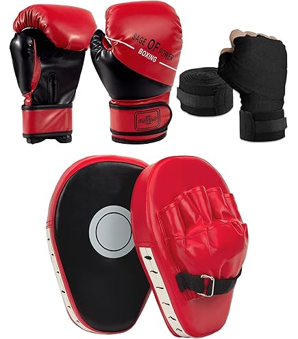 WESTWOOD FOX GEAR Guanti da Boxe per Bambini 2 4 6 Oz Training MMA Ragazzi Ragazze Sacco da Boxe Kickboxing Muay Thai Youth Junior Guanti Neri opachi Regalo per Bambini (6 OZ