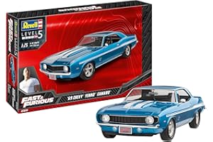 Revell 07694 And The 1969 Chevy Camaro Yenko (Fast & Furious) 1:25 Scale 1969-Chevy, scala, Colore Black
