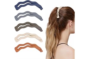 HZHSSG 5 Piezas Banana Clip, Pinzas Pelo para el Cabello de Plátano Multicolor Mate para Mujeres y Niñas, Horquillas pelo Mujer, Banana Hair Clips para Cabello Fino (No Apto para Cabello Grueso)