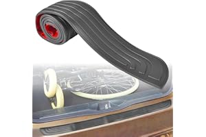 ZeYou Car Rear Bumper Protection, Anti-Scratch Rubber Strip Protector, Black - 90 cm x 7 cm