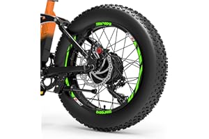 DualColorStampe Autocollants Jantes Vélo FAT Bike 20'' Roue Vélo accessoires Fat bike VTT Stickers Jantes Drapeau Français France - B0133 (Vert Fluorescent)